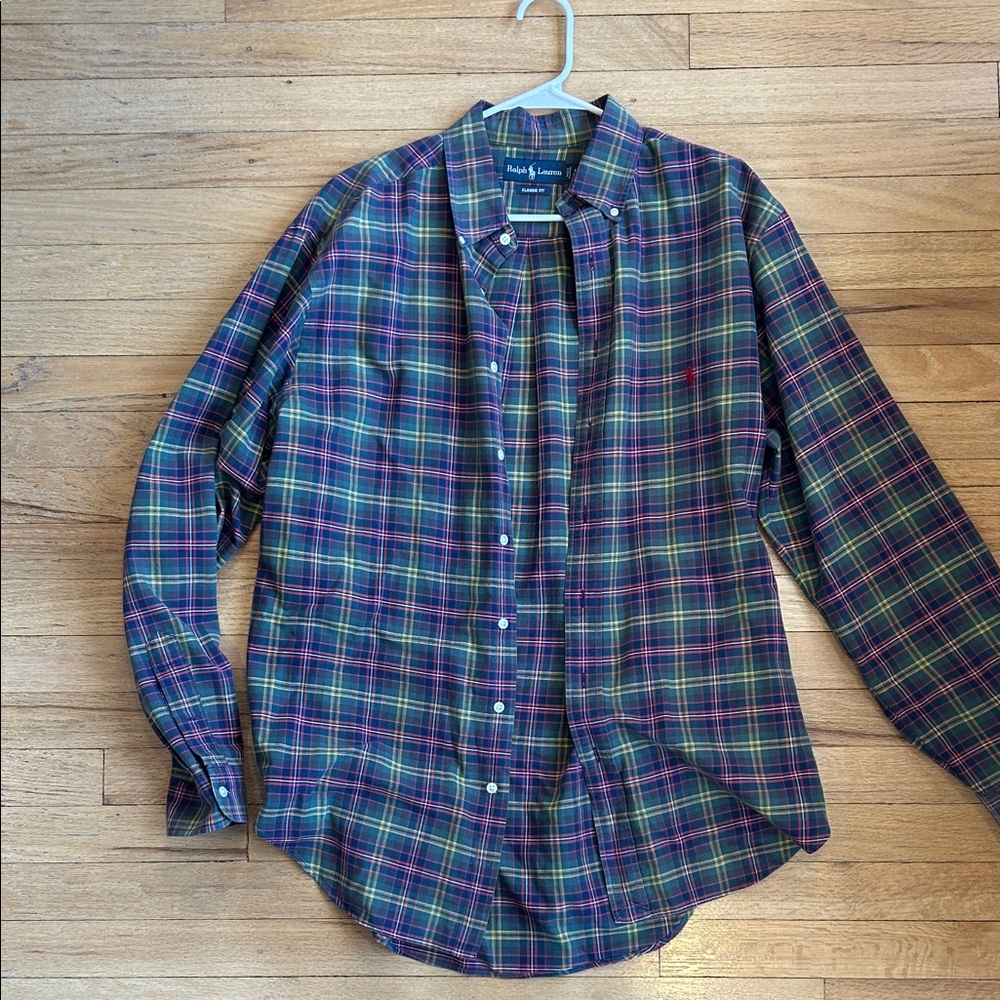 Ralph Lauren Men's Colorful Plaid Button-Down Shirt